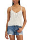 Фото #1 товара Juniors' V-Neck Sweater Tank