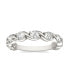 ფოტო #1 პროდუქტის Moissanite Swirled Anniversary Band Ring (9/10 Carat Total Weight Diamond Equivalent) in 14K White Gold