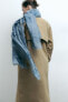Фото #9 товара Шейный платок с принтом ZARA