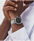 Фото #4 товара Наручные часы Stuhrling Men's Quartz Silver-Tone Link Bracelet Watch 44mm.