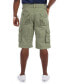 ფოტო #2 პროდუქტის Men's Belted Double Pocket Cargo Shorts