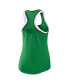 Women's Green Oregon Ducks Open Hole Razorback Tank Top