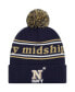 Men's Navy Navy Midshipmen Marquee Cuffed Knit Hat with Pom - фото #1