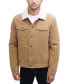 Фото #1 товара Men's Corduroy Bomber Jacket with Sherpa Collar