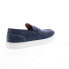 Фото #15 товара Bruno Magli Romolo BM3RMLN1 Mens Blue Suede Loafers & Slip Ons Penny Shoes