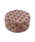 Фото #4 товара Bella Upholstered Tufted Allover Round Cocktail Ottoman