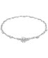 Фото #1 товара Swarovski silver-Tone Crystal Flower Collar Necklace, 14-1/8" + 1" extender