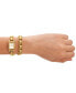 ფოტო #5 პროდუქტის Women's The Eleanor 3-in-1 Gold-Tone Stainless Steel Bracelet Watch 19mm