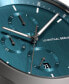 Фото #5 товара Men's Myth Chronograph Black Leather Watch 42mm