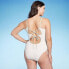 Фото #5 товара Women's Double O-Ring with Lace-Up Back One Piece Swimsuit - Shade & Shore
