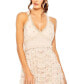 ფოტო #6 პროდუქტის Women's Cross Back Smock Waist Floral Embroidered Gown