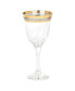 Фото #2 товара Melania Collection Smoke White Wine Glasses, Set of 6