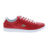 Lacoste Hydez 0721 1 P SMA Mens Red Leather Lifestyle Sneakers Shoes