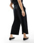 Фото #2 товара ASOS DESIGN Curve dad culotte with linen in black