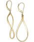 ფოტო #1 პროდუქტის Polished Oval Drop Earrings in 14k Gold