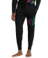 Men's Jogger Pajama Pants Black Multi Logo, S - фото #1