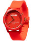 ფოტო #1 პროდუქტის Unisex 71st Red Silicone Strap Watch 44mm