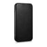 Фото #5 товара Чехол для iPhone 14 Plus с магнитной закладкой MagSafe из натуральной кожи Oil Wax Premium Leather черный iCARER