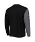 Men's Black Milwaukee Bucks Courtside Versus Flight MAX90 Long Sleeve T-shirt