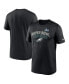 Фото #4 товара Men's Black Philadelphia Eagles Super Bowl LVII Team Logo Lockup T-shirt