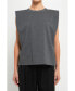 ფოტო #1 პროდუქტის Women's Padded Shoulder T-Shirt
