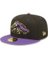 Фото #1 товара Men's Black, Purple Lowriders de Fresno Copa De La Diversion 59FIFTY Fitted Hat