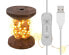 Фото #1 товара Goobay LED Light Chain "Yarn Bobbin" - small - Fairy lights - Brown - Transparent - Copper - Plastic - Wood - IP20 - Transparent - 100 lamp(s)