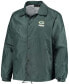 ფოტო #4 პროდუქტის Men's Green Green Bay Packers Coaches Classic Raglan Full-Snap Windbreaker Jacket