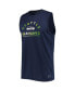 ფოტო #3 პროდუქტის Men's College Navy Seattle Seahawks Rebound Tank Top