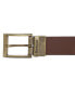 ფოტო #5 პროდუქტის Men's Reversible Tartan to Leather Belt