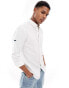 Фото #1 товара Superdry studio linen long sleeve shirt in white