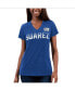 Women's Royal Daniel Suarez Snap V-Neck T-shirt