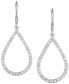 ფოტო #1 პროდუქტის Pavé Crystal Teardrop Earrings