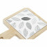 Фото #2 товара поднос для закусок DKD Home Decor Белый/Черный Бамбук Керамика Листья Cottage 18 x 12 x 1 cm