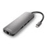 Фото #4 товара Sharkoon USB 3.0 Type C Combo Adapter - USB Type-C - HDMI - RJ-45 - USB 3.2 Gen 1 (3.1 Gen 1) - Grey - 132 m - 5 Gbit/s - 130 mm