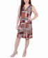 ფოტო #1 პროდუქტის Petite Size Sleeveless Keyhole Dress with Hardware