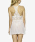 Women's Renee Sheer Babydoll Nightgown 2 Piece Lingerie Set