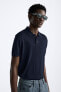 COTTON AND SILK KNIT POLO SHIRT