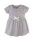 Фото #3 товара Infant Girl Organic Cotton Short-Sleeve Dresses 2pk, Flutter Garden