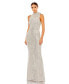 ფოტო #1 პროდუქტის Women's Ieena Sequined Soft Tie Halter Neck Column