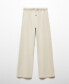 Women's Elastic-Waist Straight Pants