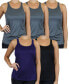 Фото #1 товара Women's Moisture Wicking Racerback Tanks-5 Pack