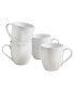 Фото #1 товара Everyday Whiteware Coupe Mug 4 Piece Set