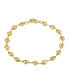 Фото #1 товара Gold-Tone Happy Face Chain Bracelet