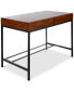 Фото #1 товара Morgan Industrial Acacia Wood Storage Desk with Rustic Metal Iron Accents