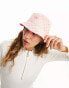 Фото #6 товара adidas Originals trefoil monogram bucket hat in pink