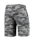 ფოტო #2 პროდუქტის Men's Charcoal and Gray Ohio State Buckeyes Camo Backup Terry Jam Lounge Shorts