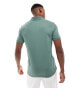 Фото #4 товара BOSS Orange passenger polo shirt in green