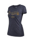 Women's Threads Navy Atlanta Braves 2022 Gold Program Wordmark T-shirt 2XL - фото #3