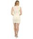 KUT from the Kloth 237602 Womens Illusion Lace Sheath Dress Ivory/Nude Size 10